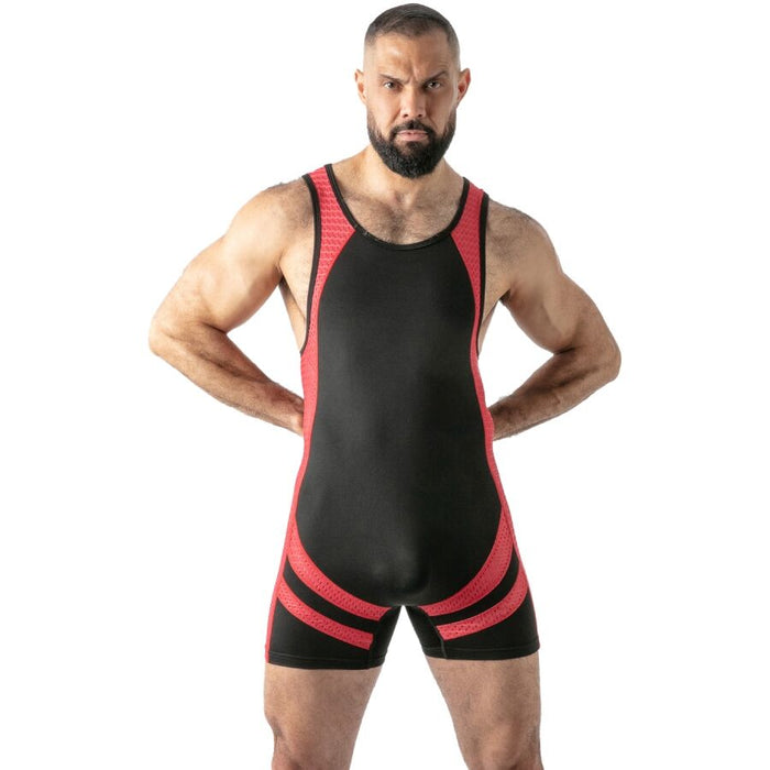 Locker Gear - Mono Open Access Singlet Rojo L