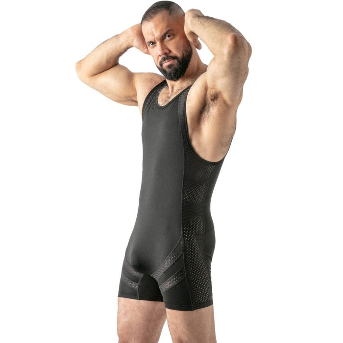 Locker Gear - Mono Open Access Singlet Negro S