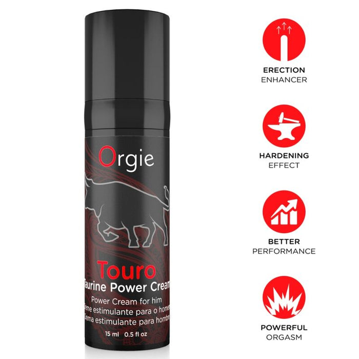 Orgie - Touro Crema Potenciadora Para Hombre 15 Ml