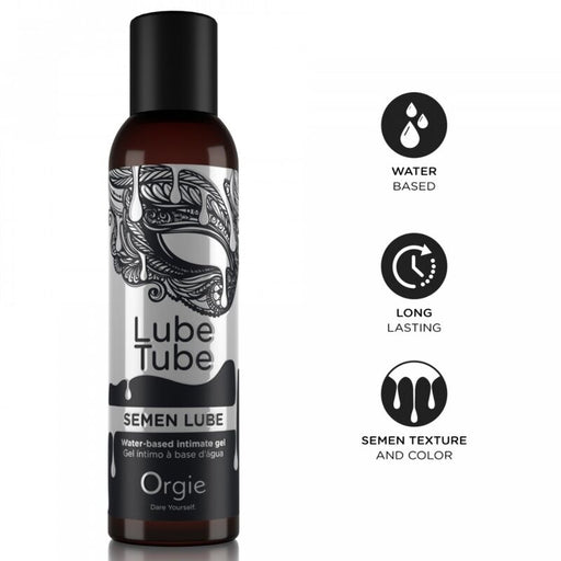 Orgie - Lube Tube Semen Lube Gel Íntimo Base Agua Textura Semen 150 Ml