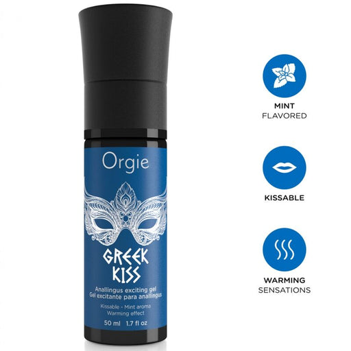 Orgie - Greek Kiss Gel Estimulante Para Anilingus Sabor Menta 50 Ml