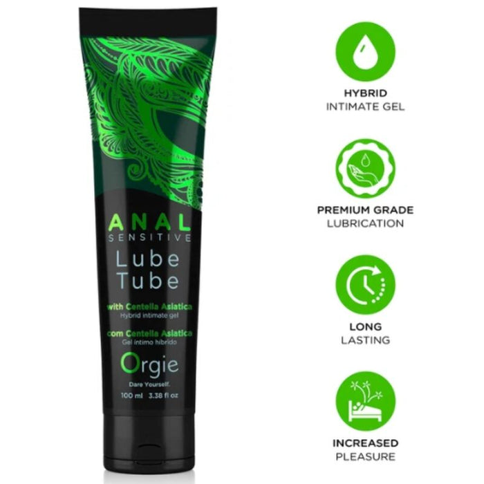 Orgie - Lube Tube Anal Sensitive Gel Íntimo Híbrido Para Sexo Anal 100 Ml