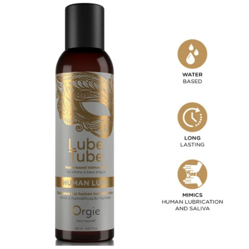 Orgie - Lube Tube Human Lube Gel Íntimo Base Agua Efecto Natural 150 Ml