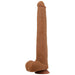 Pretty Love - Viggo Dildo Realista Tacto Suave Con Piel Deslizante 36,5 Cm Marrón