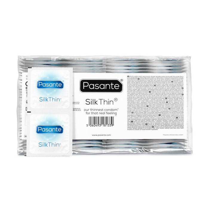 Pasante - Preservativos Silk Thin Ms Fino 144 Unidades
