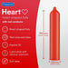 Pasante - Preservativo Rojo Forma Corazon Bolsa 144 Unidades