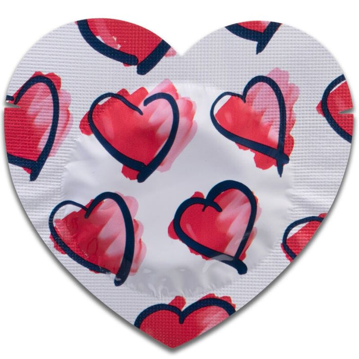 Pasante - Preservativo Rojo Forma Corazon Bolsa 144 Unidades