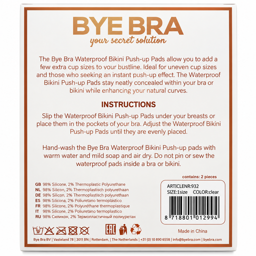 Bye-bra - Almohadillas Push-up Impermeable