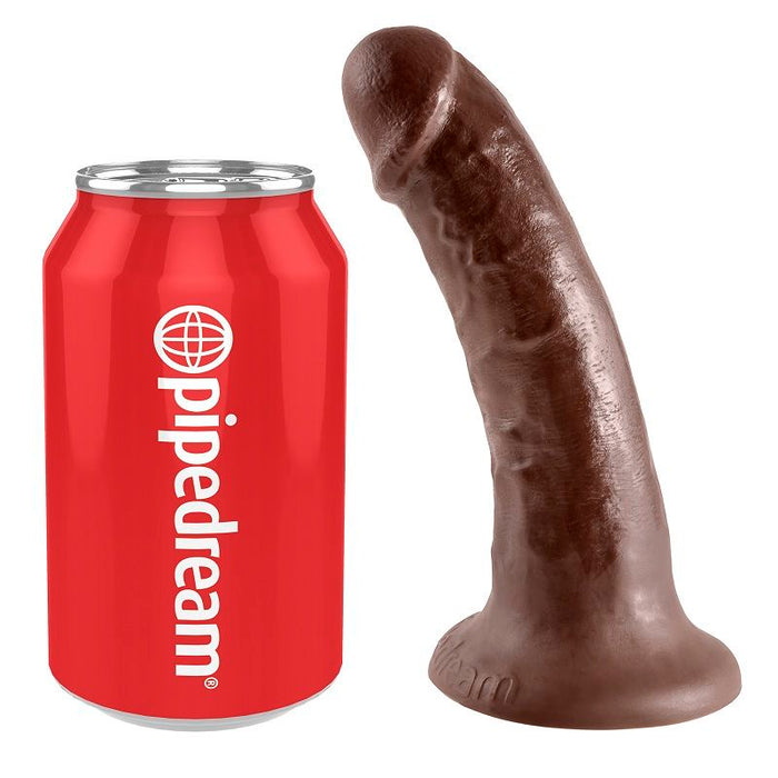 King Cock 6" Pene Marrón 15.2 Cm
