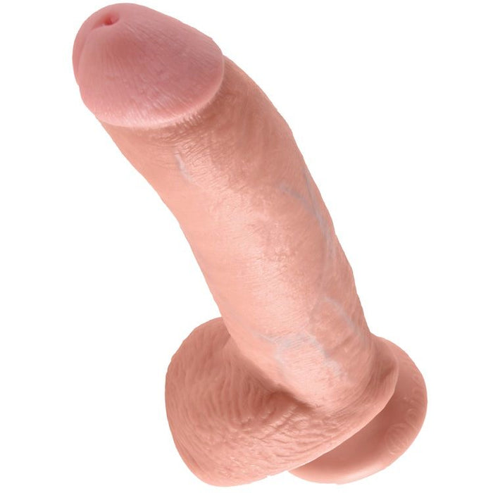 King Cock Pene Con Testículos De 9 - Color Natural