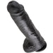 King Cock - Pene Realistico Negro 28 Cm