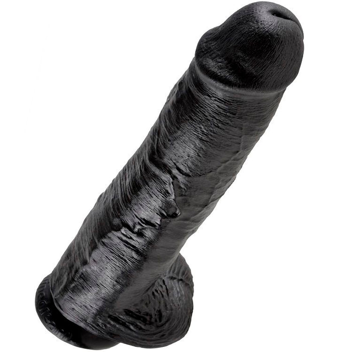 King Cock - Pene Realistico Negro 28 Cm