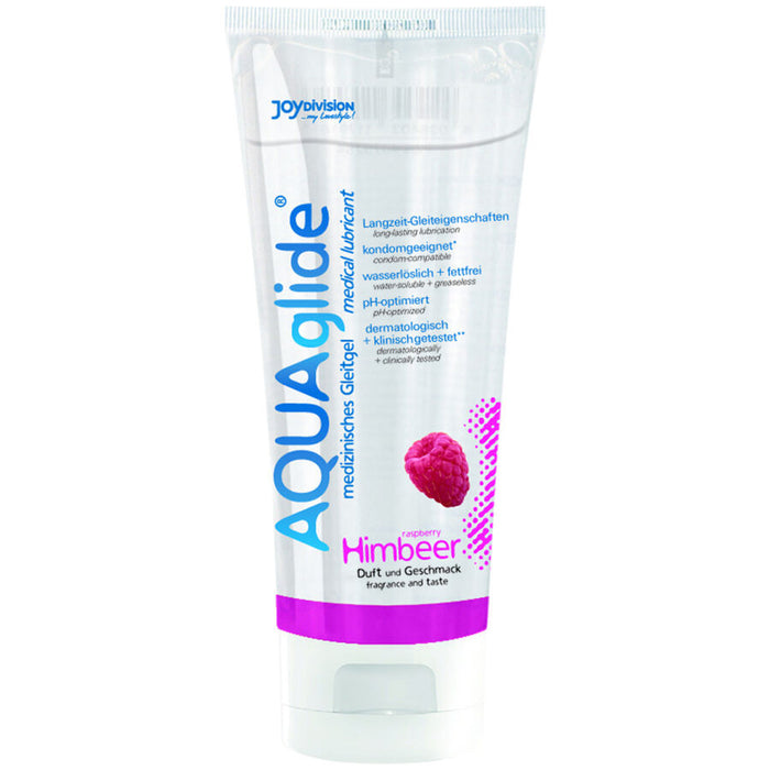 Joydivision Aquaglide - Lubricante Sabor Frambuesa 100 Ml