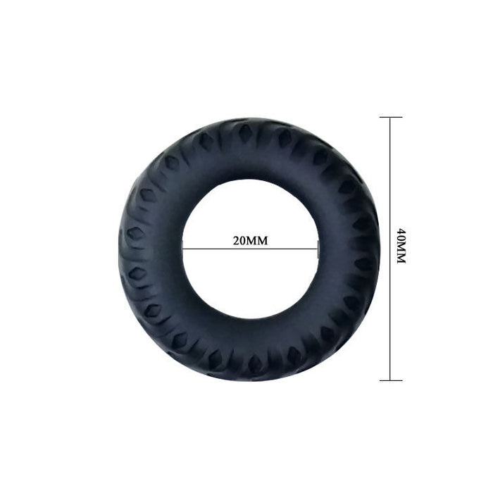 Baile Titan Cockring Black Green 2cm