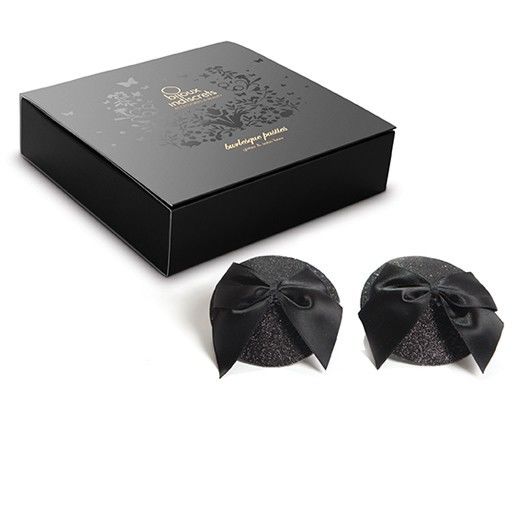 Bijoux Indiscrets - Burlesque Cubrepezones Brillantes Con Lazo