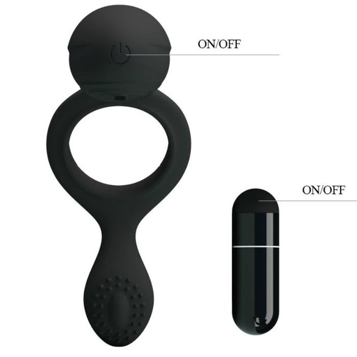 Pretty Love Anillo Vibrador Con Estimulador Ethel