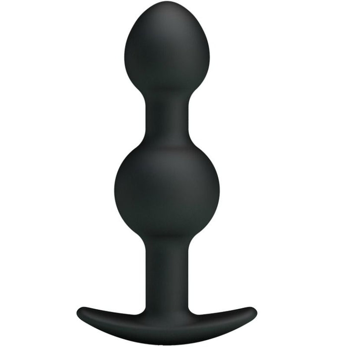 Plug Pretty Love - Bolas Anales Silicona Estimulacion Especial 10.3 Cm - Negro
