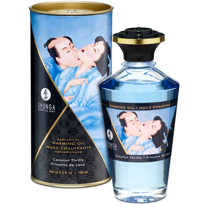 Shunga Aceite De Masaje Efecto Calor Aroma A Coco