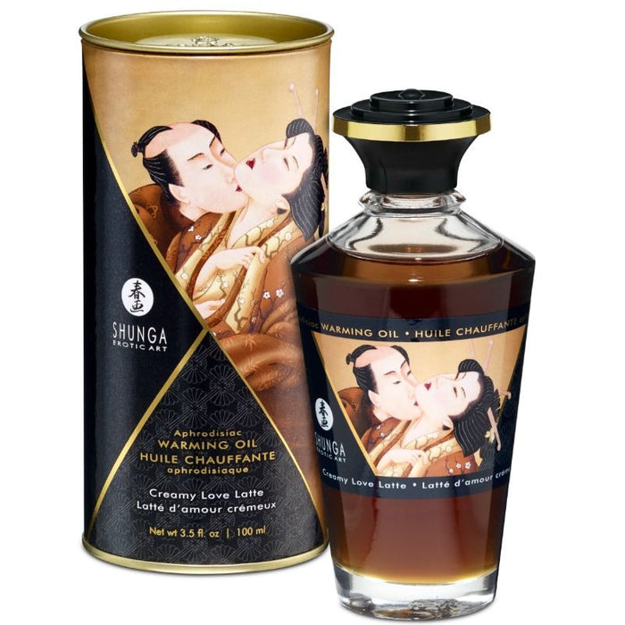 Shunga Aceite De Masaje Efecto Calor Aroma A Creamy Latte