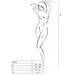 Passion - Woman Bs014 Bodystocking Rojo Talla Única