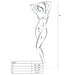 Passion - Woman Bs017 Bodystocking Negro Talla Única