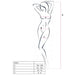 Passion - Woman Bs019 Bodystocking Blanco Talla Única