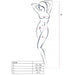 Passion - Woman Bs038 Bodystocking Blanco Talla Única
