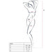 Passion - Woman Bs031 Bodystocking Blanco Talla Única