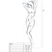 Passion - Woman Bs031 Bodystocking Negro Talla Única