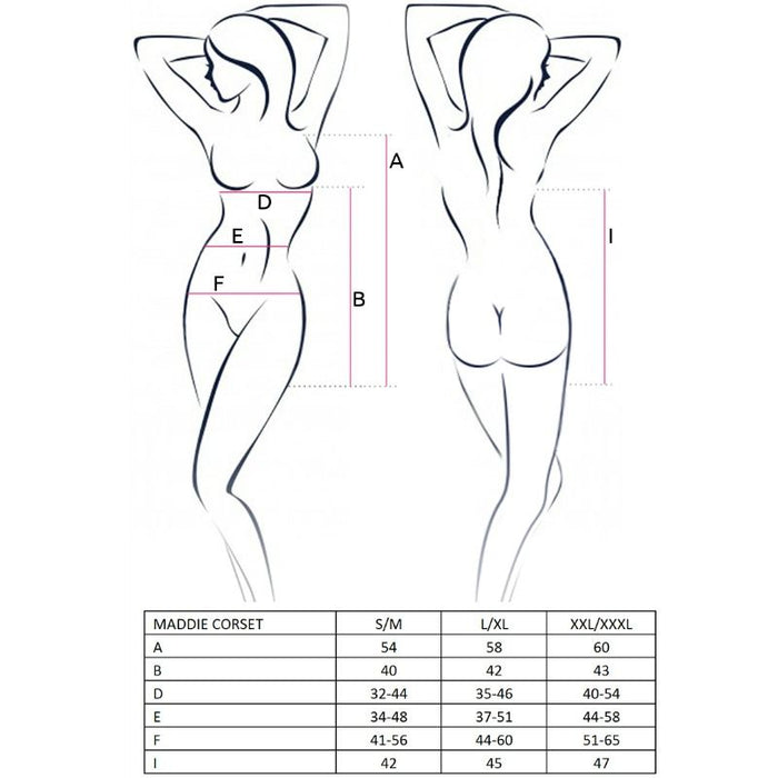 Passion - Woman Maddie Corset Negro Talla L/Xl