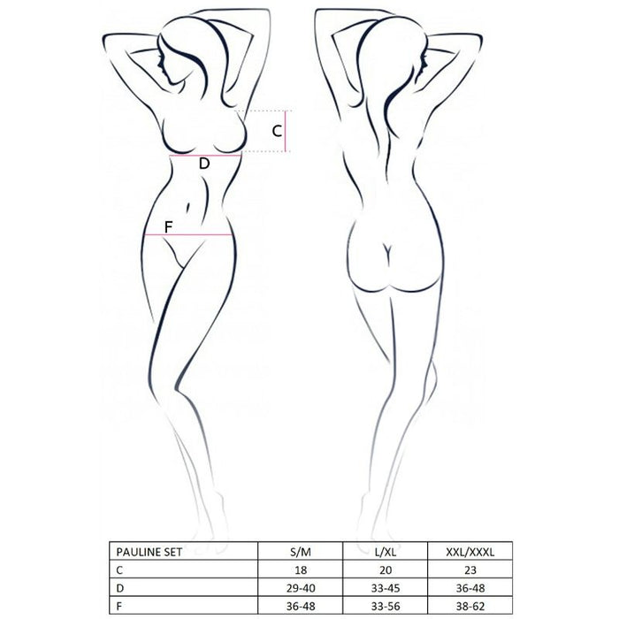 Passion - Woman Pauline Set 3 Piezas Talla S/m