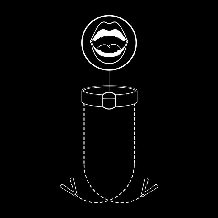 Fetish Submissive - Anilla Mordaza Con Pinzas Para Pezones