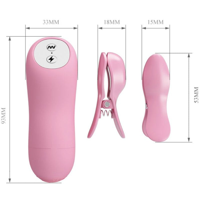 Romantic Wave Pinzas Con Vibracion Y Electroshock