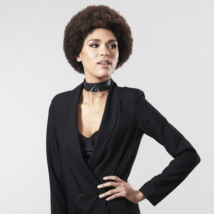 Bijoux Indiscrets Maze - Collar Con Correa Negro