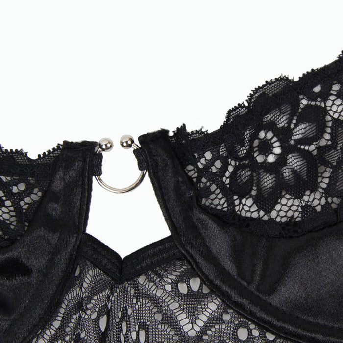 Subblime - Corset Y Cinturon Negro S/m