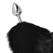 Darkness - Plug Anal Silver 8 Cm Con Cola Negro