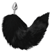 Darkness - Plug Anal Silver 8 Cm Con Cola Negro