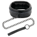 Darkness - Esposas Y Collar De Cuero Negro
