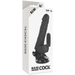 Basecock - Vibrador Realístico Control Remoto Negro 18.5 Cm -o- 4cm