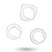 Addicted Toys - Set 3 Anillos Pene Clear