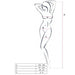 Passion - Woman Bs046 Bodystocking Rojo Talla Única