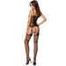 Passion - Woman Bs050 Bodystocking Negro Talla Unica