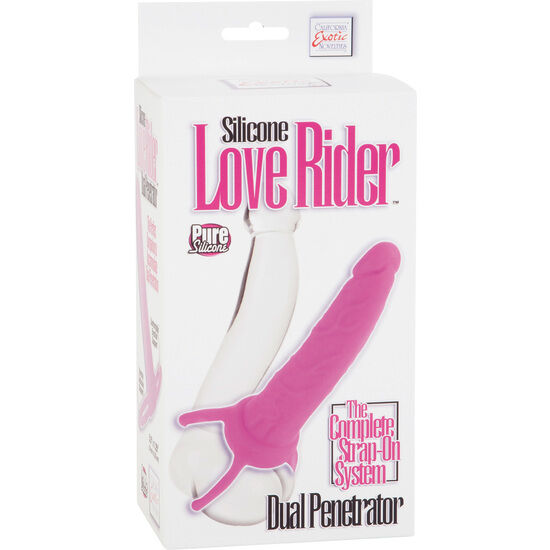 Calexotics - Dual Penetrator Dildo Con Arnes Rosa