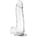 X Ray - Clear Dildo Realista Transparente 20 Cm -o- 4.5 Cm