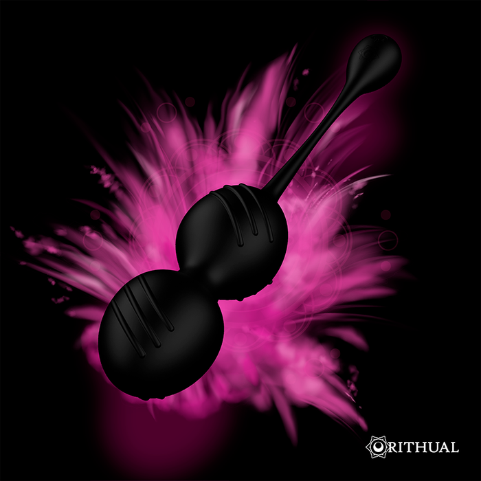 Ritual Nisha Bolas Kegel Recargables Vibradoras Negro