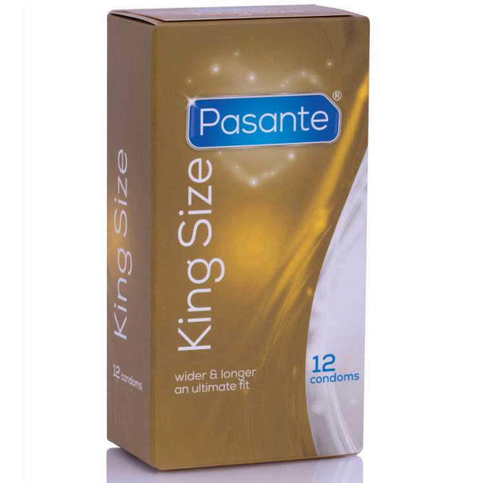 Pasante Preservativos King Más Largos Y Anchos 12 Unidades