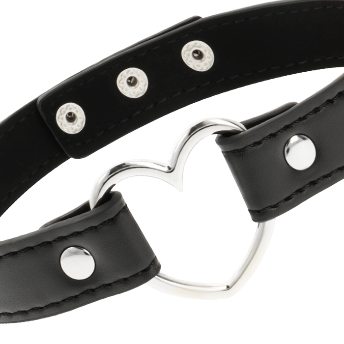 Coquette Chic Desire - Collar Cuero Vegano Accesorio Woman Corazón
