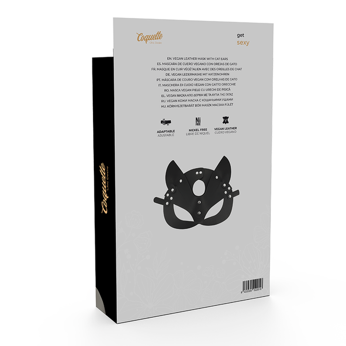 Coquette Chic Desire - Mascara Cuero Vegano Con Orejas De Gato