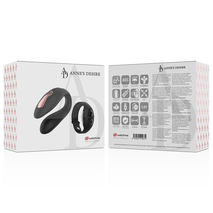 Anne's Desire - Dual Pleasure Tecnología Watchme Negro