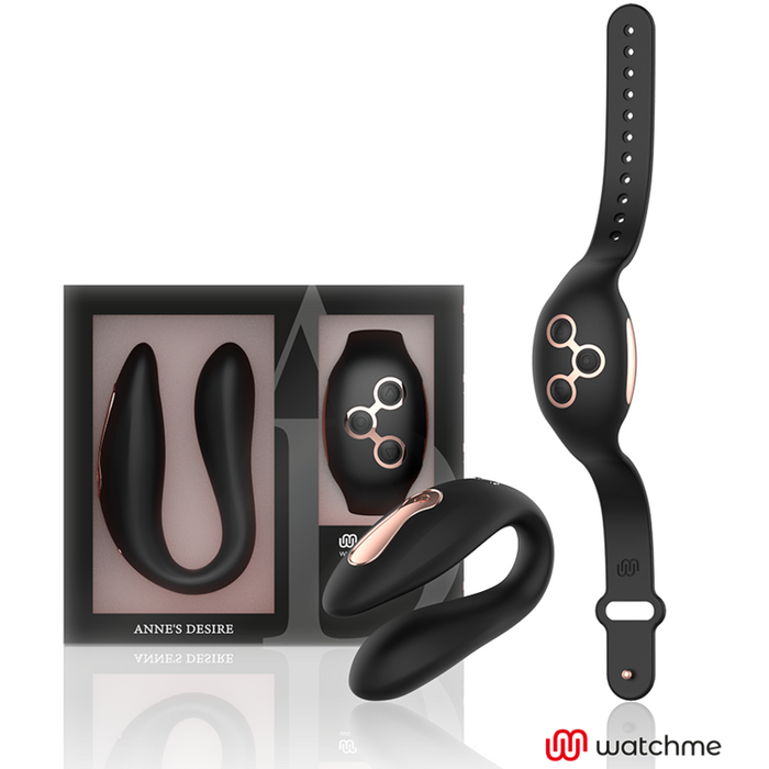 Anne's Desire - Dual Pleasure Tecnología Watchme Negro/gold